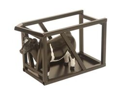 Show Cattle Clipping Chute Black